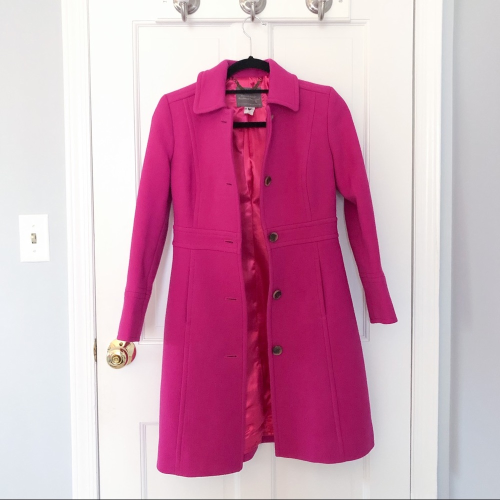 J. Crew Pink Lady Day Coat